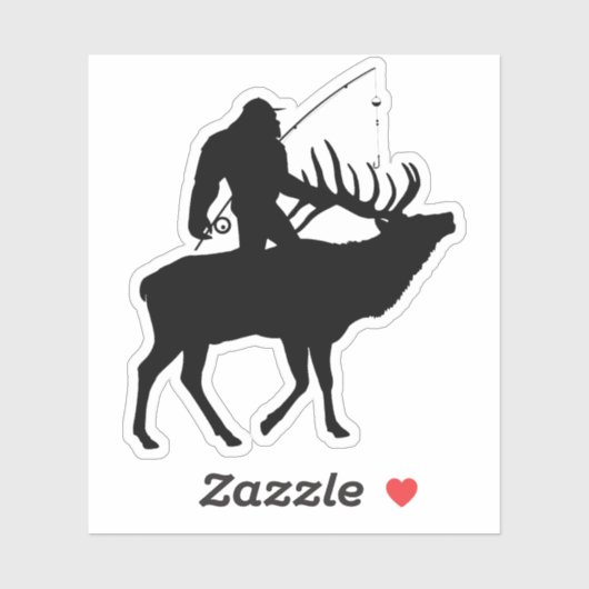 Funny Vist Sasquatch Sticker Decal (Vel)