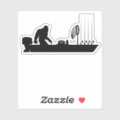 Funny Vist Sasquatch Sticker Decal (Vel)