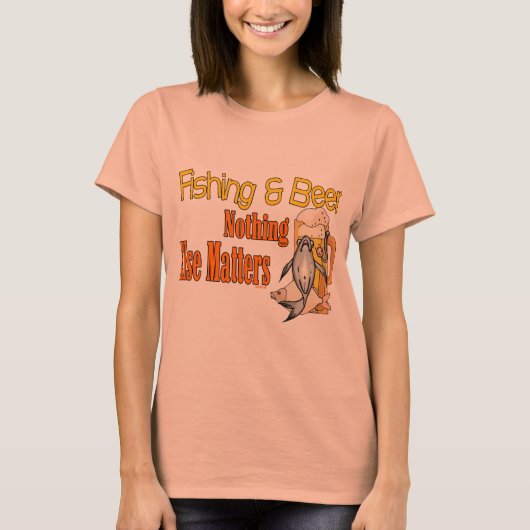 Funny Vist Shirt Vist Humor Vissen Beer (Voorkant)