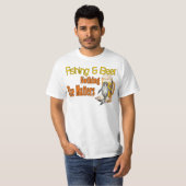 Funny Vist Shirt Vist Humor Vissen Beer (Voorkant volledig)