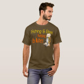 Funny Vist Shirt Vist Humor Vissen Beer (Voorkant volledig)
