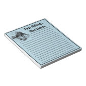 Funny Vist vis John Dory Chore om lijst te doen Notitieblok (Schuin)