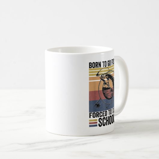 Funny Vist vis-vis-Kinderen die naar het buitenlan Koffiemok (Voorkant rechts)