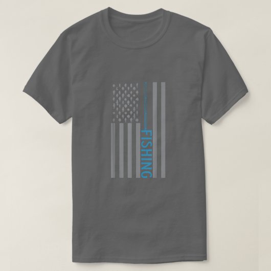 Funny Vist voor Mannen Master Baiter us Vlag T-shirt (Design voorkant)