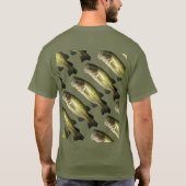 Funny Viste en afgesplitste Mannen T-Shirt (Achterkant)