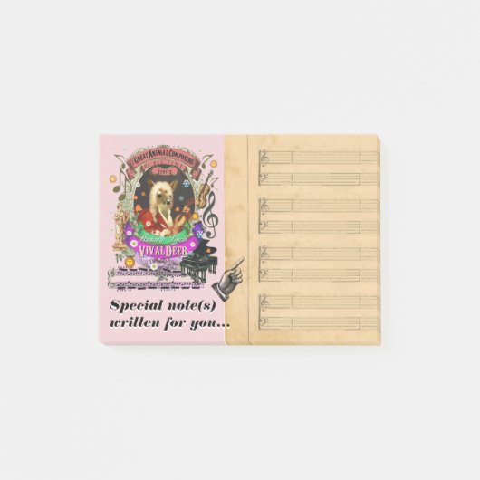 Funny Vivalhert Vivadi Classical Music Parody Post-it® Notes (Voorkant)