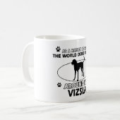 Funny vizsla design koffiemok (Voorkant links)