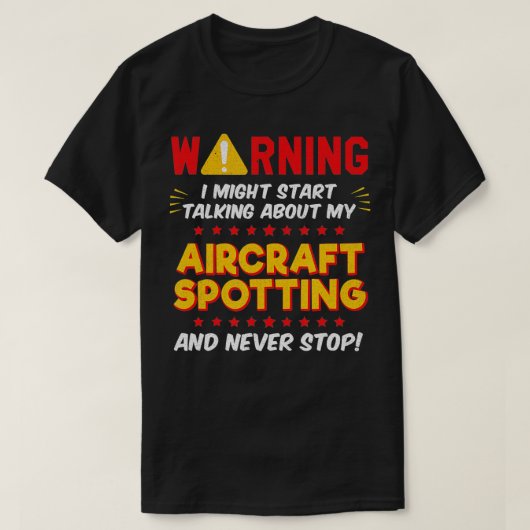 Funny Vliegtuig Airplane Spotting, Plane Joke 1 T-shirt (Design voorkant)