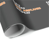 Funny Vliegtuig Mechanic - Eat Sleep Fix Airplane Cadeaupapier (Rol Hoek)