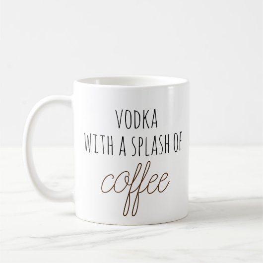 Funny Vodka Drink koffie Mok Splash (Links)
