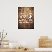 Funny Vodka Drinker Quote Wood getextureerd Poster (Keuken)