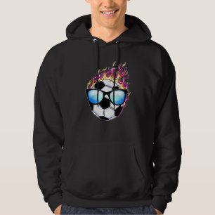Funny Voetbal met Shades Soccer Player Hoodie