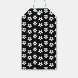 Funny Voetbal Pattern Cadeaulabel