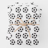 Funny Voetbal Pattern Inpakpapier Vel (In situ)