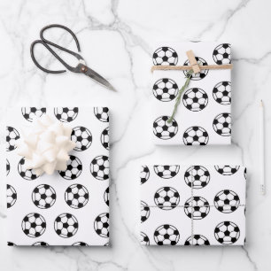 Funny Voetbal Pattern Inpakpapier Vel
