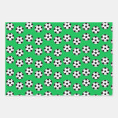Funny Voetbal Pattern Inpakpapier Vel (Voorkant 2)