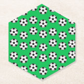 Funny Voetbal Pattern Kartonnen Onderzetters (Voorkant)
