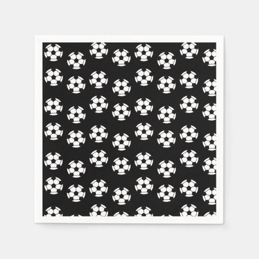 Funny Voetbal Pattern Paper Servet (Voorkant)