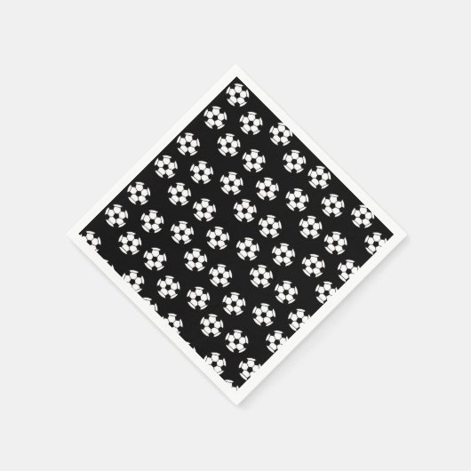 Funny Voetbal Pattern Paper Servet (Hoek)