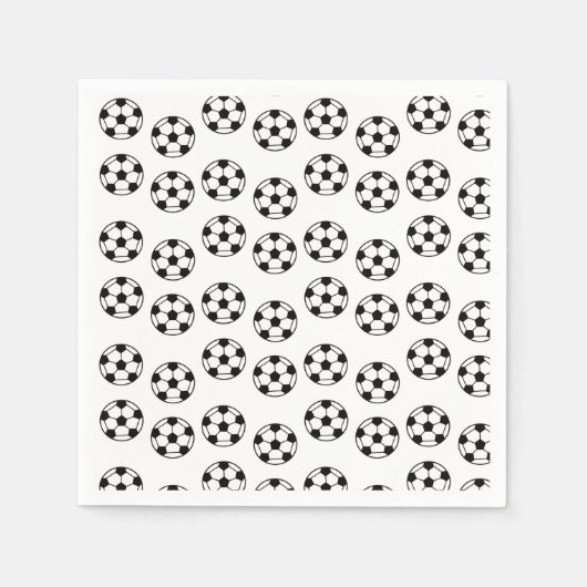 Funny Voetbal Pattern Servet (Voorkant)