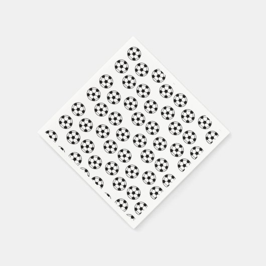 Funny Voetbal Pattern Servet (Hoek)