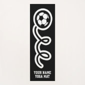 Funny voetbal sport, gepersonaliseerd op maat yogamat (Voorkant)