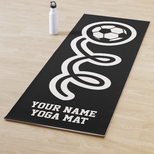 Funny voetbal sport, gepersonaliseerd op maat yogamat (In situ)
