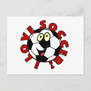 Funny Voetbal T shirten en Gifts Briefkaart