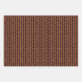 Funny-vogels met petten en kerstversieringen op inpakpapier vel (Voorkant 3)