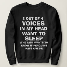Funny "VOICES IN MY HEAD" Sweatshirt voor vrouwen