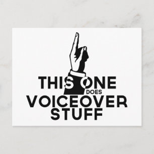 Funny Voicovers - Vintage deze maakt overvallen Briefkaart