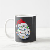 Funny Volleyball Ball Christmas Graphics Lights Lo Koffiemok (Links)