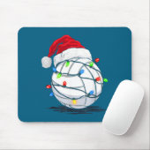 Funny Volleyball Ball Christmas Graphics Lights Lo Muismat (Met muis)