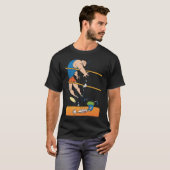 Funny Volleyball Black T-Shirt (Voorkant volledig)