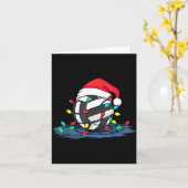 Funny Volleyball Christmas Graphics Lights Lover P Kaart (Gele Bloem)