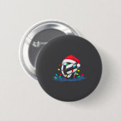 Funny Volleyball Christmas Graphics Lights Lover P Ronde Button 5,7 Cm (Voorkant /achterkant)