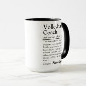 Funny Volleyball Coach Definition Custom Gift Mok (Voorkant rechts)