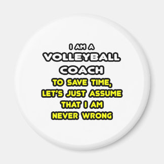 Funny Volleyball Coach T-Shirts en Gifts Magneet