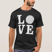 Funny Volleyball Design T-shirt (Voorkant)