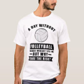 Funny Volleyball Design T-shirt (Voorkant)