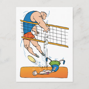Funny Volleyball Gift Briefkaart