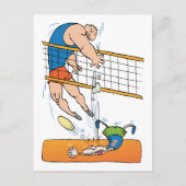 Funny Volleyball Gift Briefkaart (Voorkant)