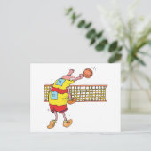 Funny Volleyball Gift Briefkaart (Staand voorkant)