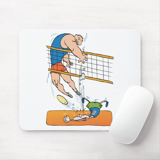 Funny Volleyball Gift Muismat (Met muis)