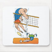 Funny Volleyball Gift Muismat (Voorkant)