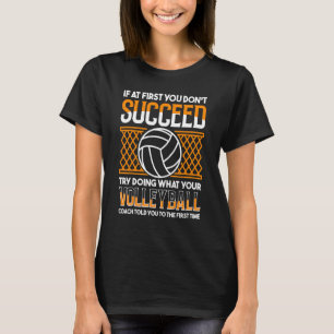 Funny Volleyball Graphic Women and Mannen Volleyba T-shirt