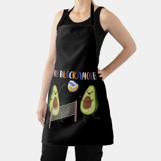 Funny Volleyball Heilige Guacamole Player Blocker Schort (Insitu)