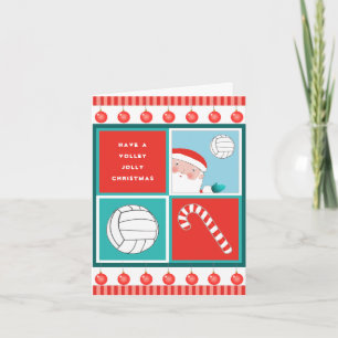 Funny Volleyball Holiday Kaarten