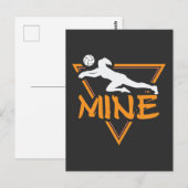 Funny Volleyball Player Mine Sport Athlete Briefkaart (Voorkant / Achterkant)