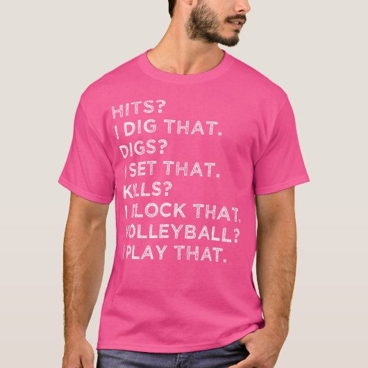 Funny Volleyball Player Shirt voor meisjes Gift (Voorkant)